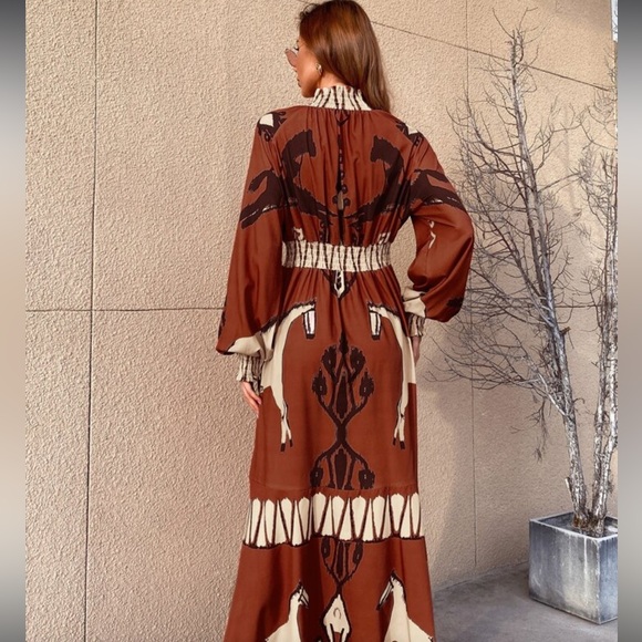 Horse Print Lantern Sleeve NEW - Stunning Fit - Picture 10 of 14